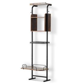 Pet Feeding Station with Storage, Elevated Dog Bowls, Raised Dog Bowl Stand, Dog Food Storage and Feeder Station with Storage Shelves